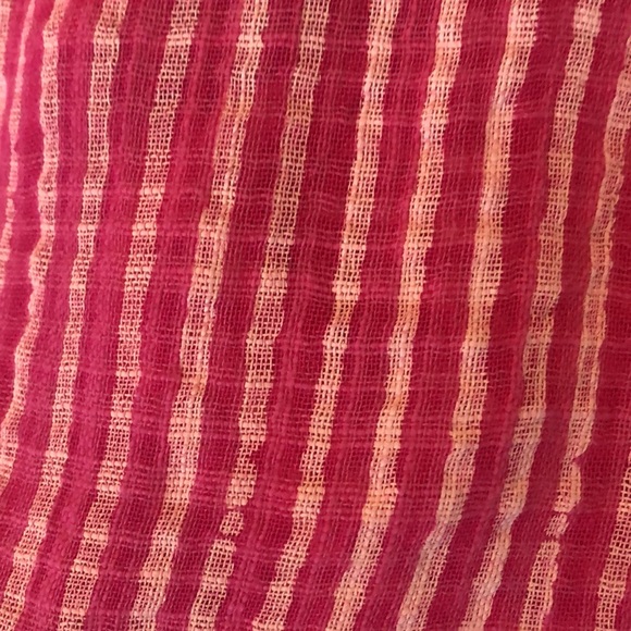 ANGELA MARA pink/white striped dress size large - Picture 8 of 9